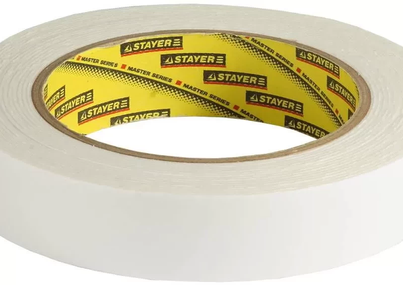 Двухсторонняя клейкая лента на вспененной основе,  Professional, белая,