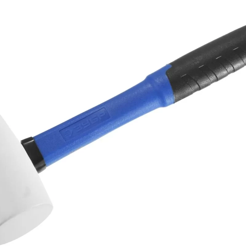 Киянка  "ПРОФЕССИОНАЛ" резиновая белая, с фиберглассовой ручкой,