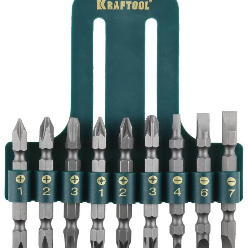 Набор  Биты двухсторонние, в пласт. держателе, Cr-V,