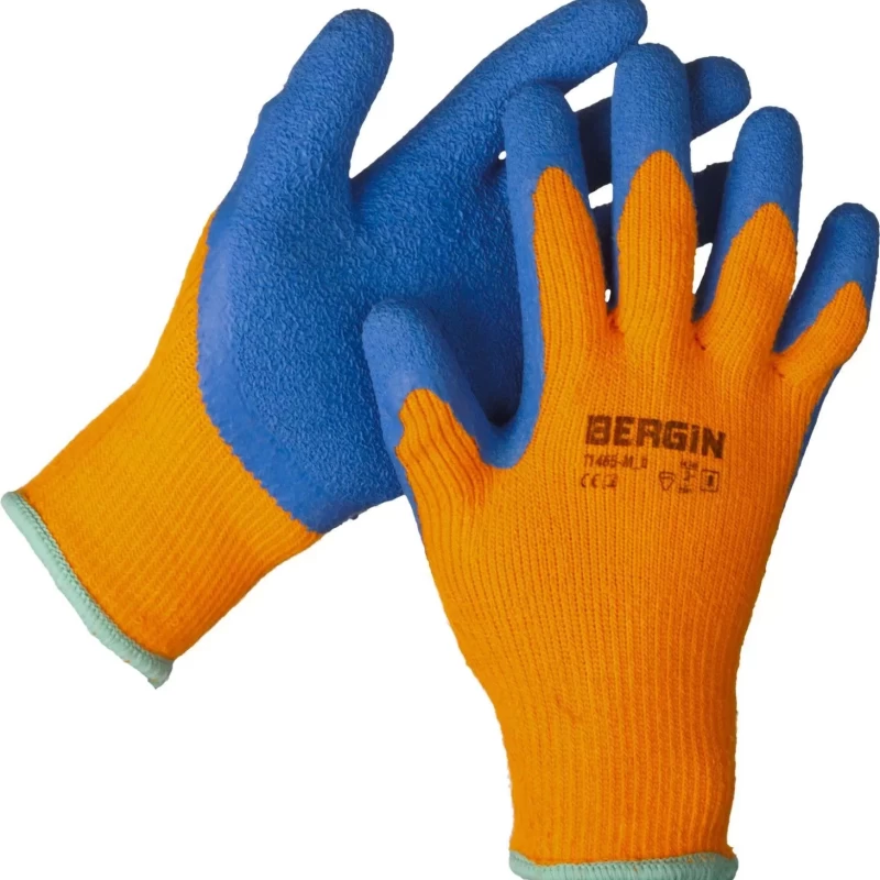 Перчатки утепленные Урал, акриловые, с рельефным латексным покрытием,