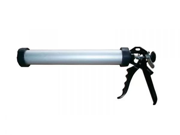 Пистолет для герметика, закрытый, алюминиевый корпус,