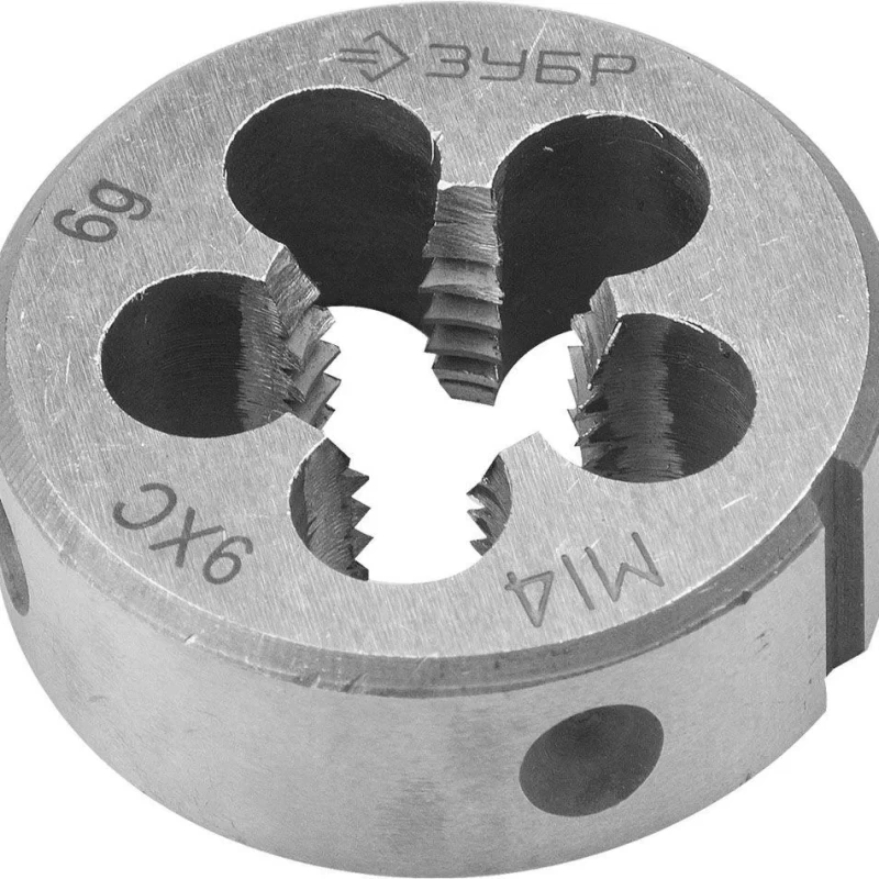 Плашка  "МАСТЕР" круглая ручная для нарезания метрической резьбы, мелкий шаг,