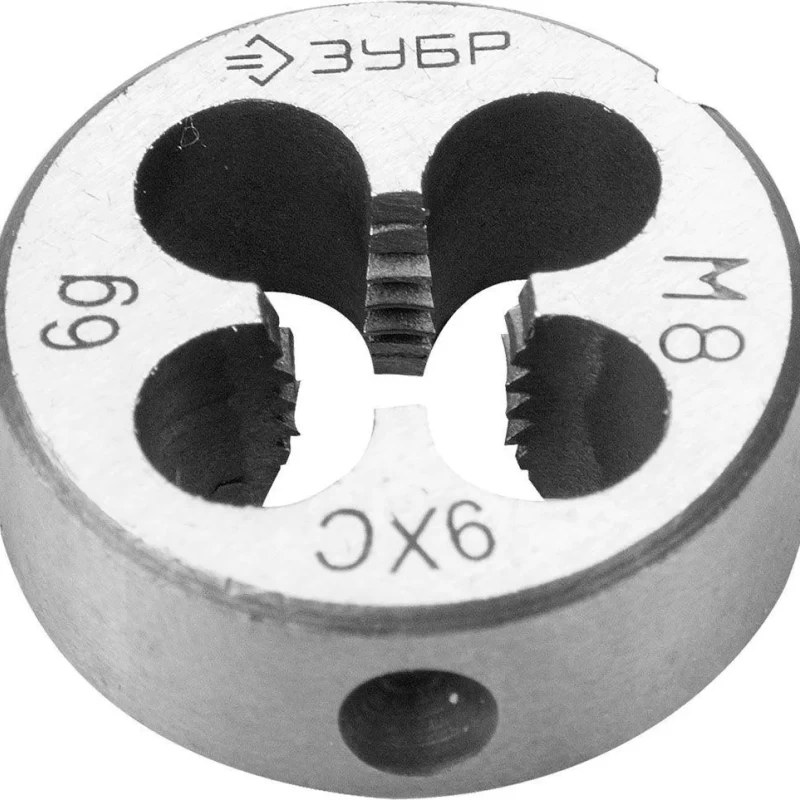 Плашка  "МАСТЕР" круглая ручная для нарезания метрической резьбы, мелкий шаг,