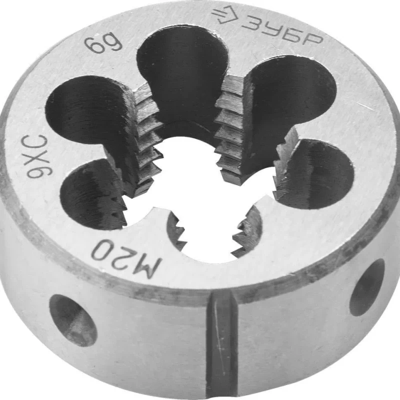 Плашка  "МАСТЕР" круглая ручная для нарезания метрической резьбы, мелкий шаг,