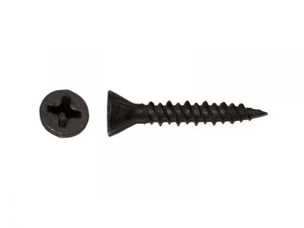 Саморез черный по дереву