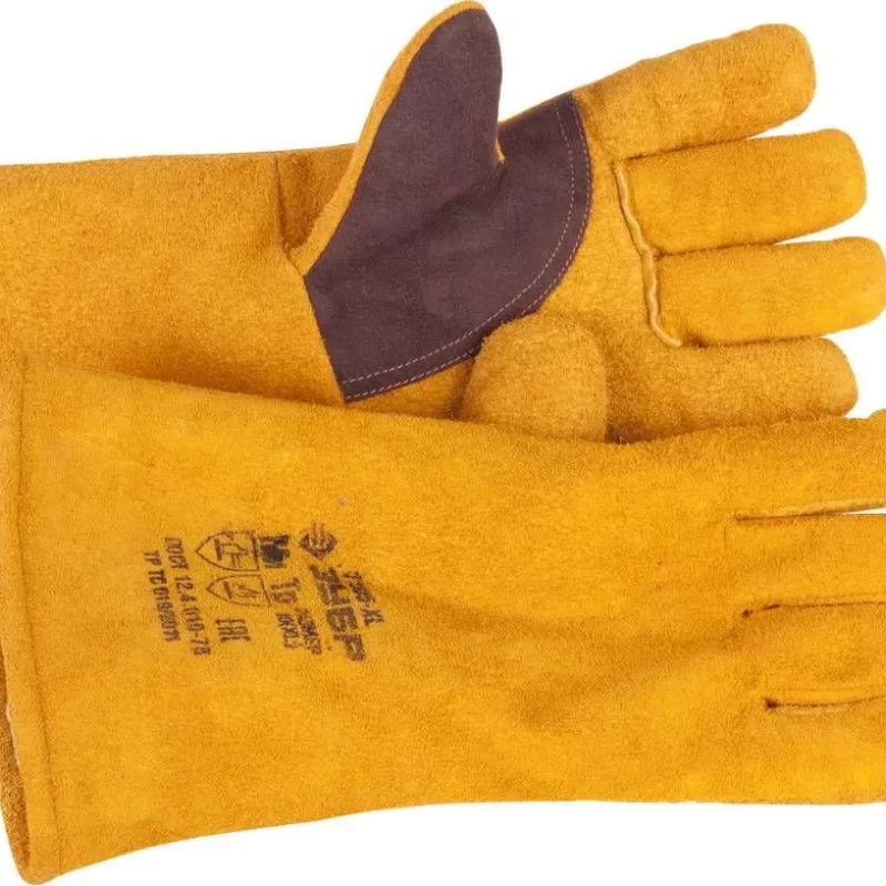 Термостойкие краги  для сварки и тяжелых механических работ, , спилковые,